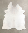 Light Grey X-Large Brazilian Cowhide Rug 7'4"H x 6'3"W #A29377 by Hudson Hides