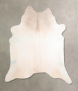 Ivory with Beige XX-Large Brazilian Cowhide Rug 7'10"H x 7'3"W #A29389 by Hudson Hides