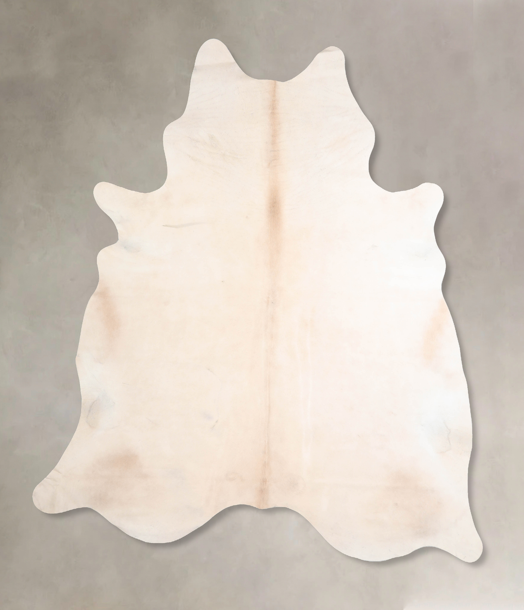 Beige XX-Large Brazilian Cowhide Rug 7'8"H x 6'8"W #A29397 by Hudson H