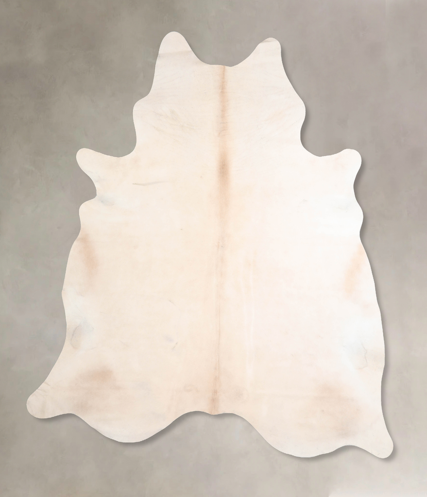 Beige XX-Large Brazilian Cowhide Rug 7'8"H x 6'8"W #A29397 by Hudson Hides