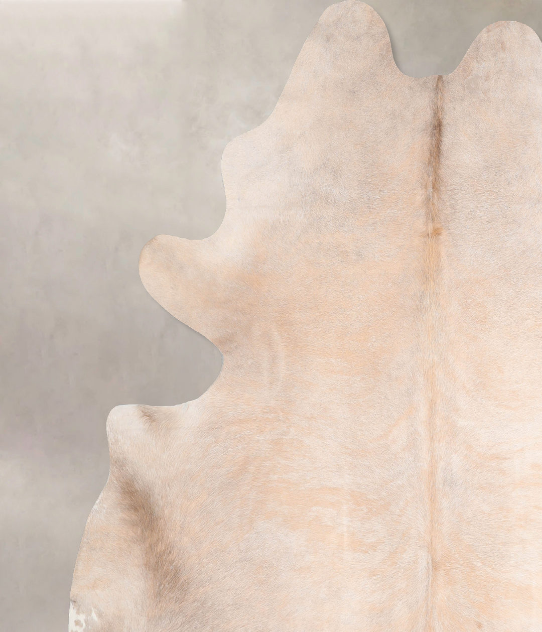 Beige XX-Large Brazilian Cowhide Rug 7'7"H x 7'0"W #A29402 by Hudson H