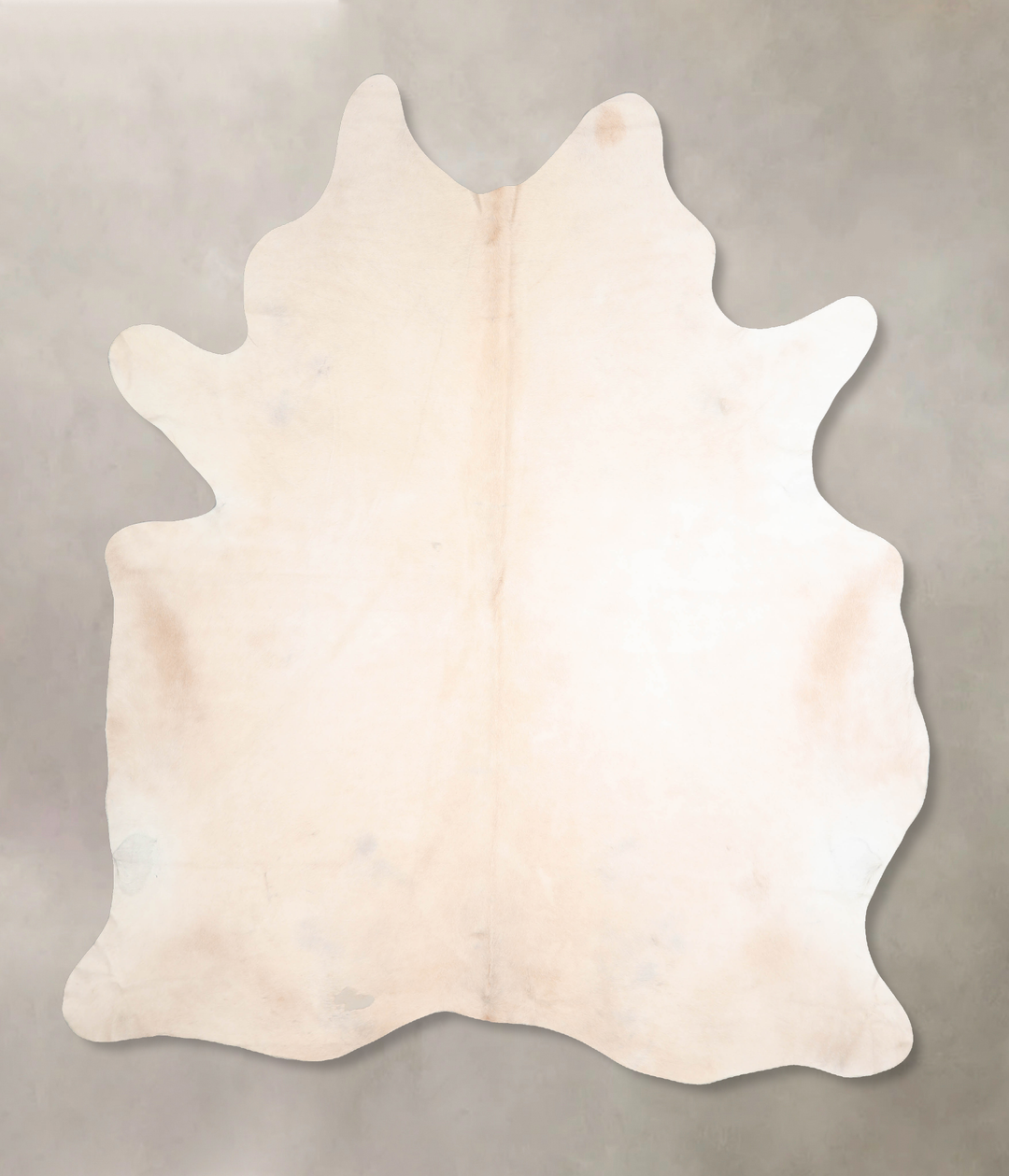 Ivory with Beige XX-Large Brazilian Cowhide Rug 8'5"H x 7'2"W #A29412 