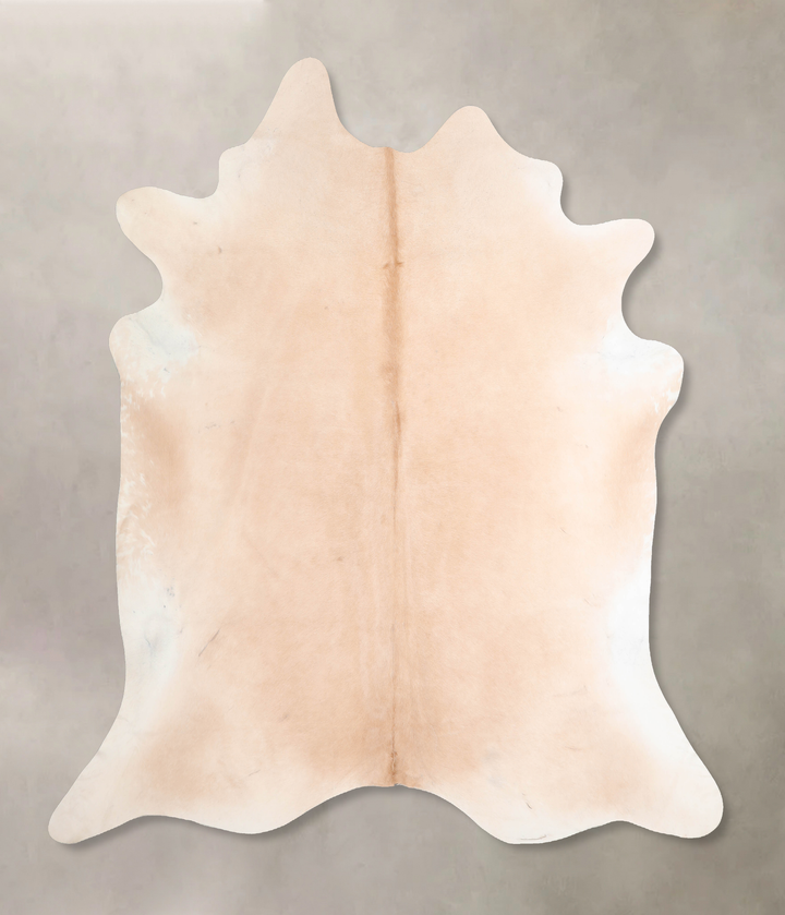 Beige XX-Large Brazilian Cowhide Rug 7'3"H x 7'3"W #A29438 by Hudson Hides