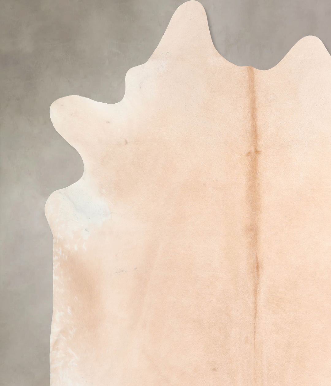 Beige XX-Large Brazilian Cowhide Rug 7'3"H x 7'3"W #A29438 by Hudson H