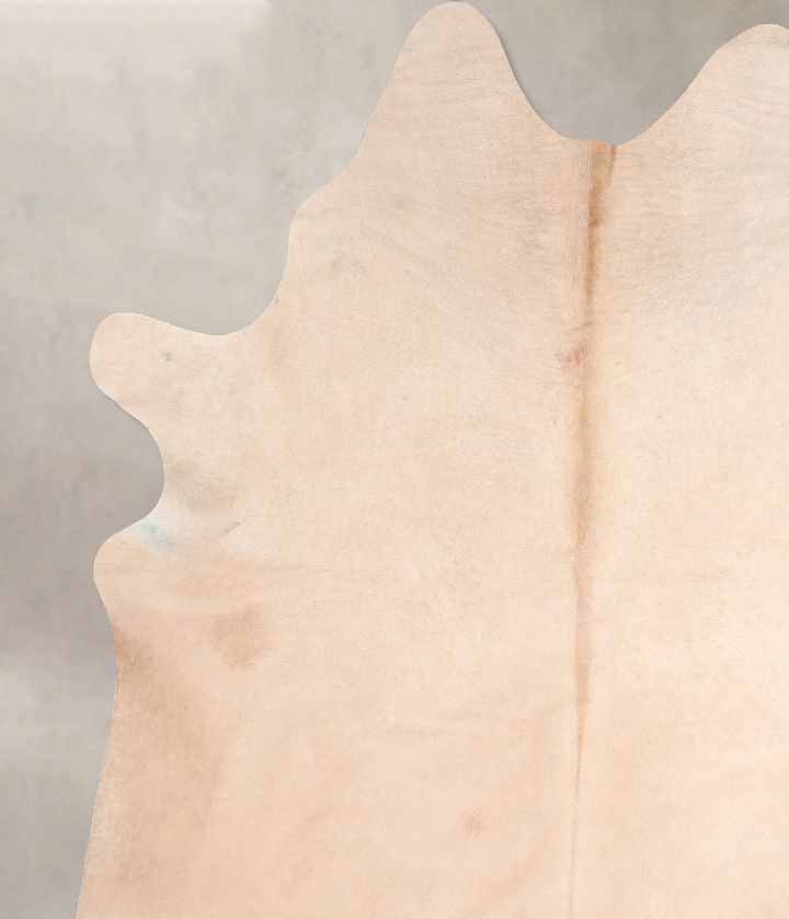 Beige XX-Large Brazilian Cowhide Rug 7'8"H x 6'11"W #A29444 by Hudson Hides