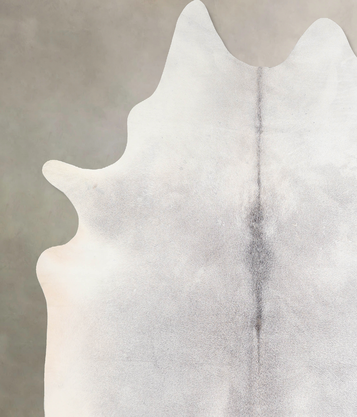 Medium Grey XX-Large Brazilian Cowhide Rug 7'8"H x 6'11"W #A29449 by Hudson Hides