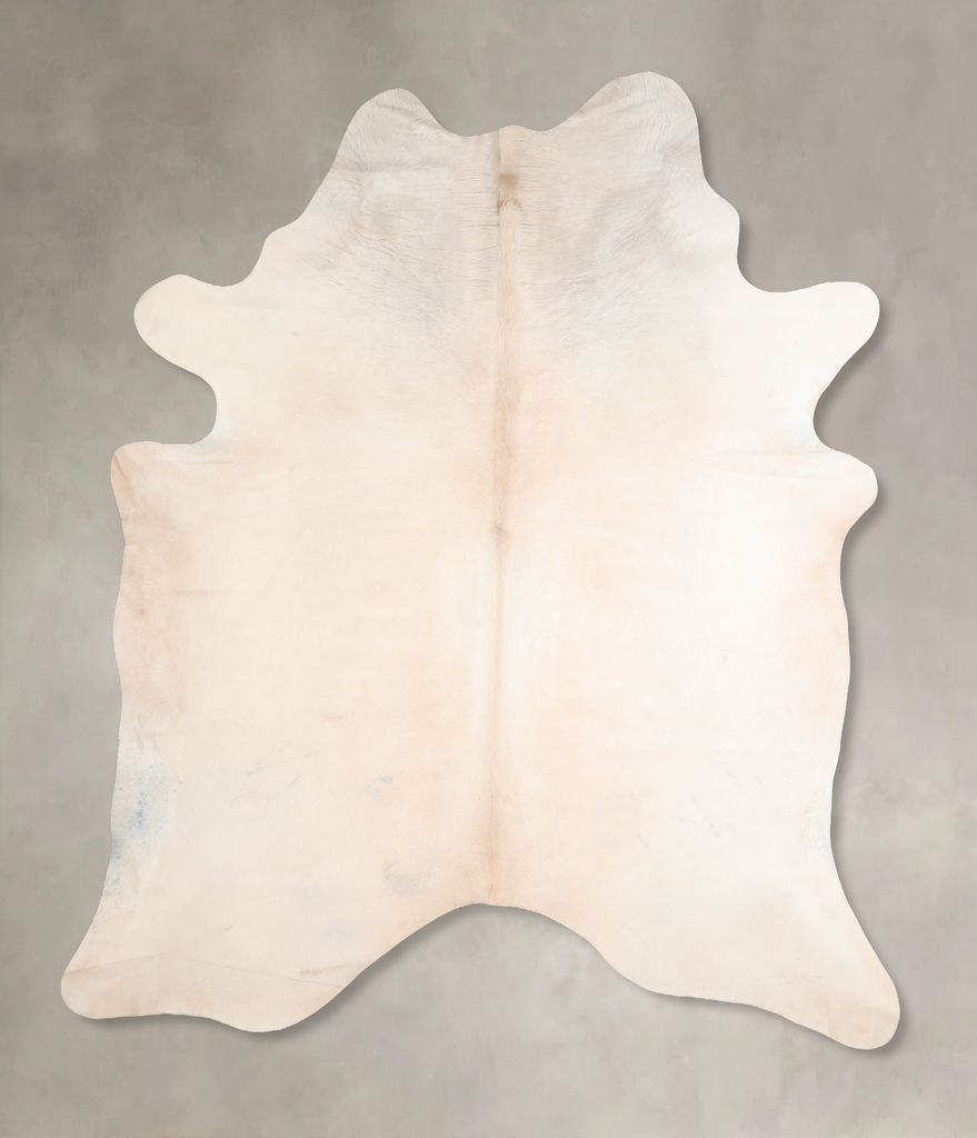 Beige XX-Large Brazilian Cowhide Rug 7'10"H x 6'11"W #A29455 by Hudson Hides