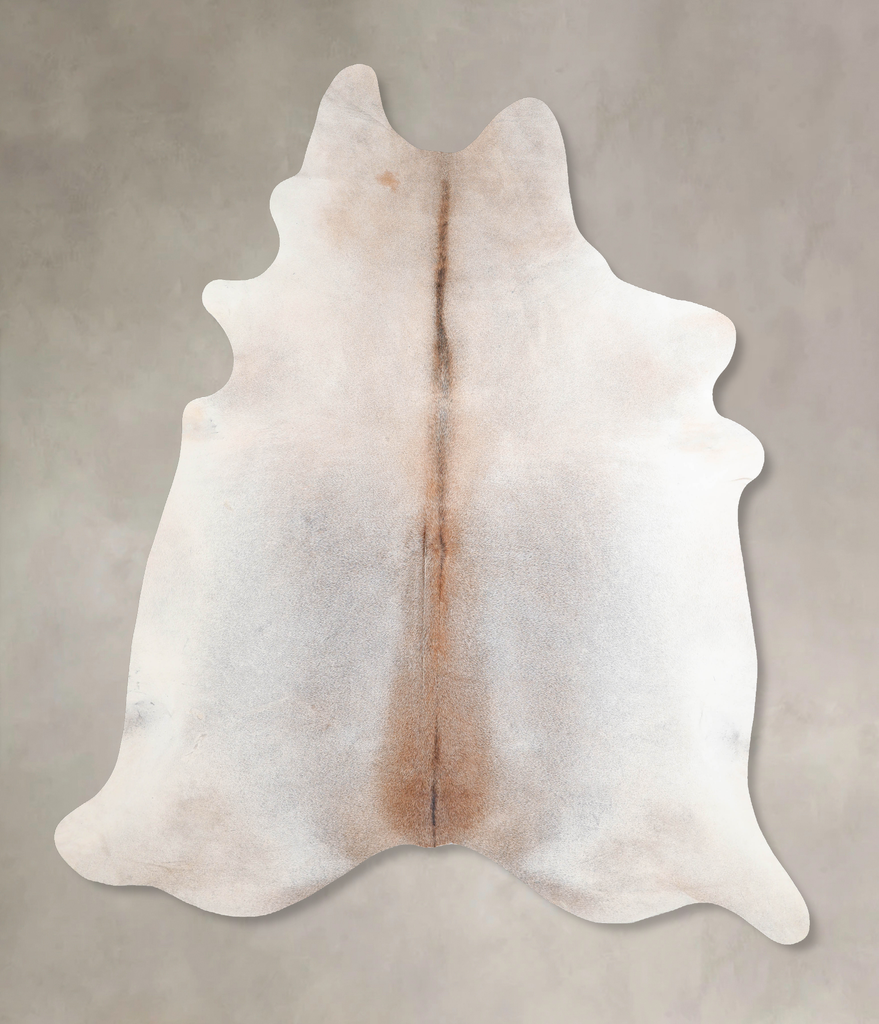 Grey with Beige XX-Large Brazilian Cowhide Rug 7'9"H x 7'0"W #A29466 by Hudson Hides