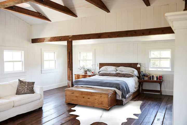 Light Grey XX-Large Brazilian Cowhide Rug 7'9"H x 7'0"W #A29491 by Hudson Hides