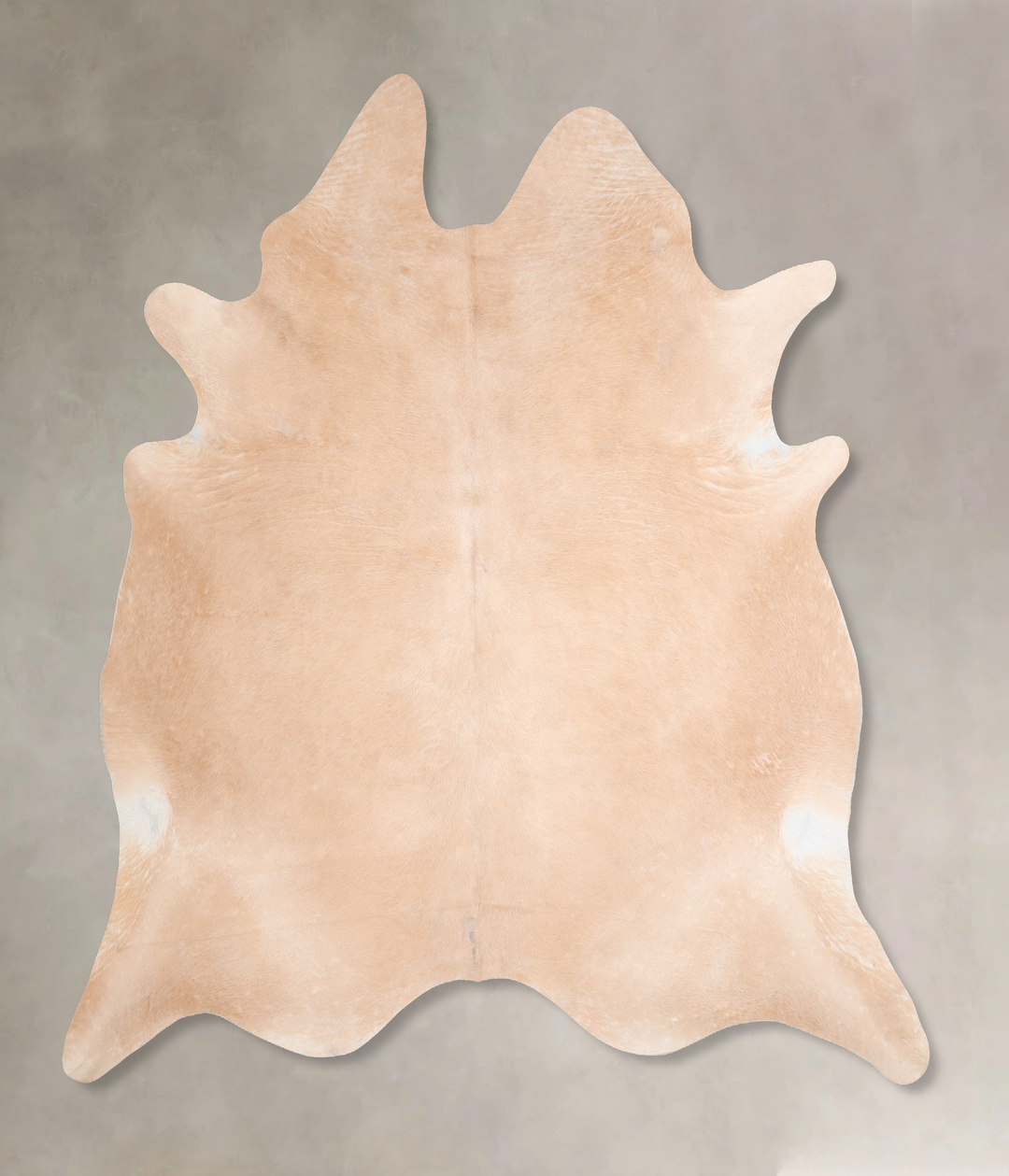 Beige XX-Large Brazilian Cowhide Rug 7'4"H x 6'10"W #A29509 by Hudson 