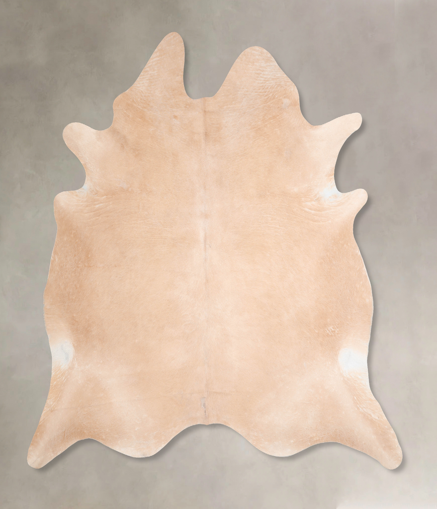 Beige XX-Large Brazilian Cowhide Rug 7'4"H x 6'10"W #A29509 by Hudson Hides