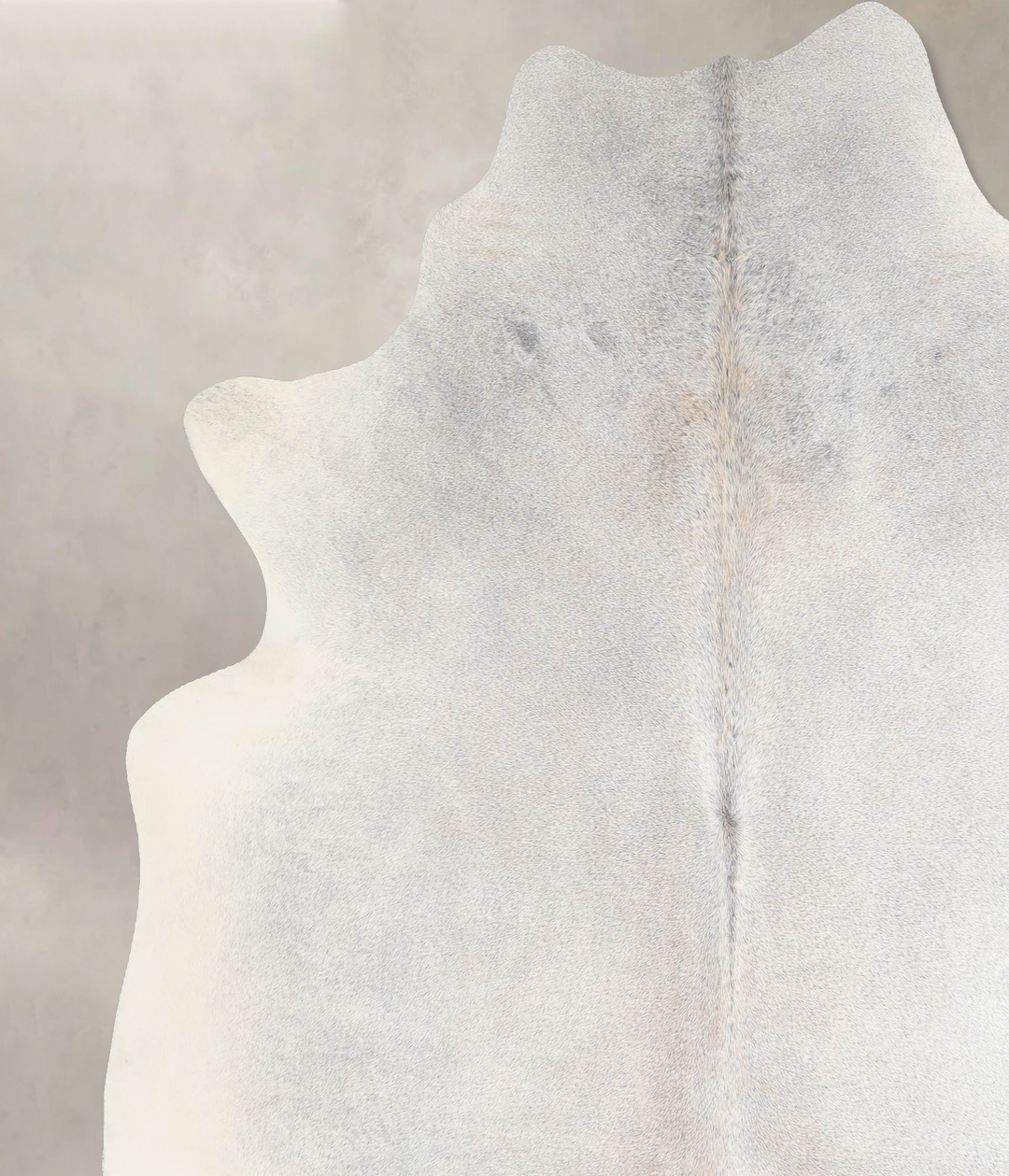 Grey with Beige XX-Large Brazilian Cowhide Rug 7'5"H x 7'2"W #A29510 b