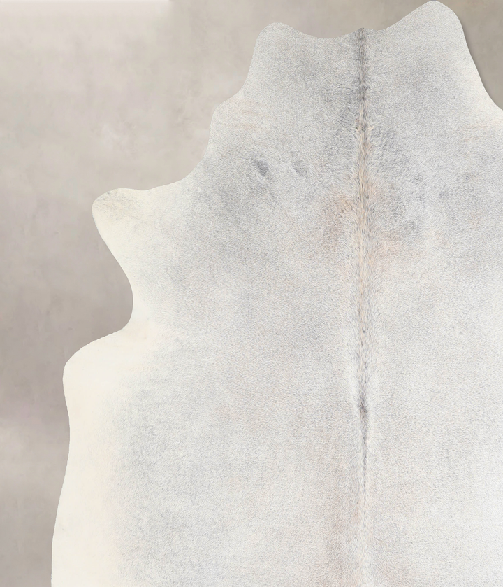 Grey with Beige XX-Large Brazilian Cowhide Rug 7'5"H x 7'2"W #A29510 by Hudson Hides