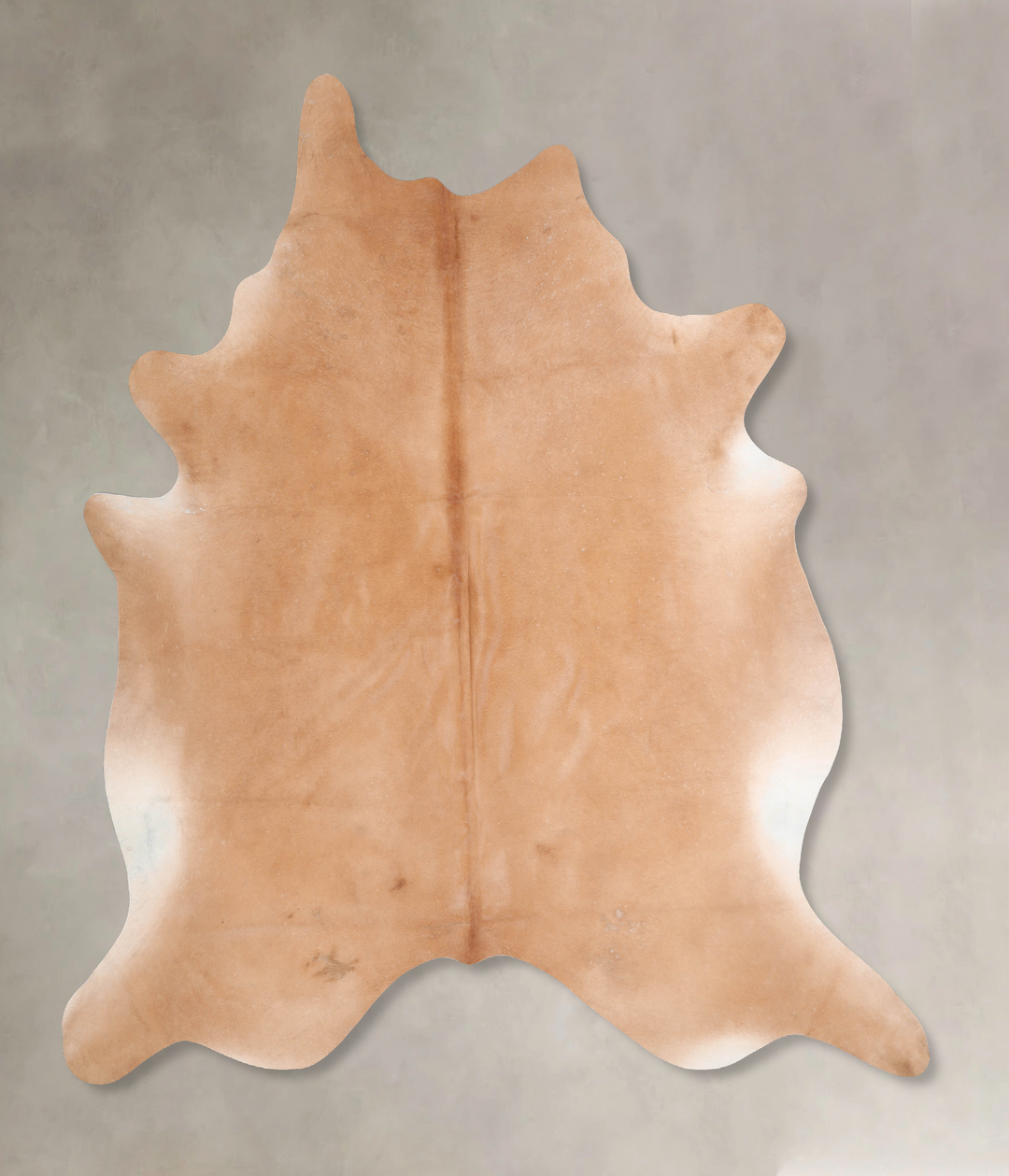 Beige XX-Large Brazilian Cowhide Rug 7'3"H x 7'0"W #A29523 by Hudson H