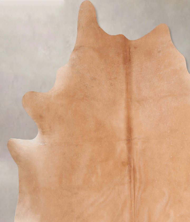 Beige XX-Large Brazilian Cowhide Rug 7'3"H x 7'0"W #A29523 by Hudson Hides