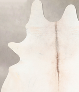 Ivory with Beige XX-Large Brazilian Cowhide Rug 8'0"H x 6'5"W #A29524 by Hudson Hides