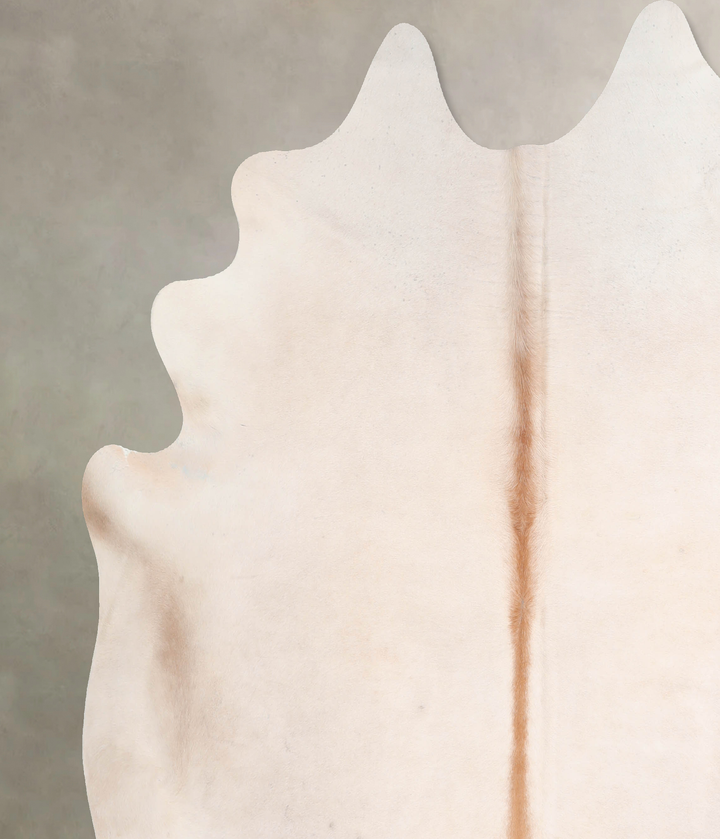 Beige XX-Large Brazilian Cowhide Rug 7'2"H x 7'1"W #A29527 by Hudson Hides