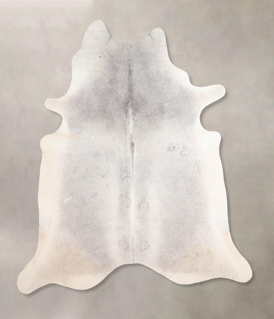 Medium Grey XX-Large Brazilian Cowhide Rug 7'7"H x 7'5"W #A29535 by Hudson Hides