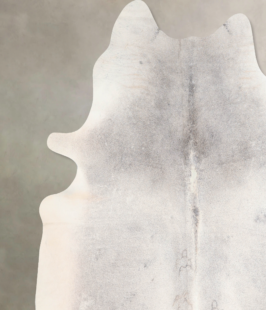 Medium Grey XX-Large Brazilian Cowhide Rug 7'7"H x 7'5"W #A29535 by Hu