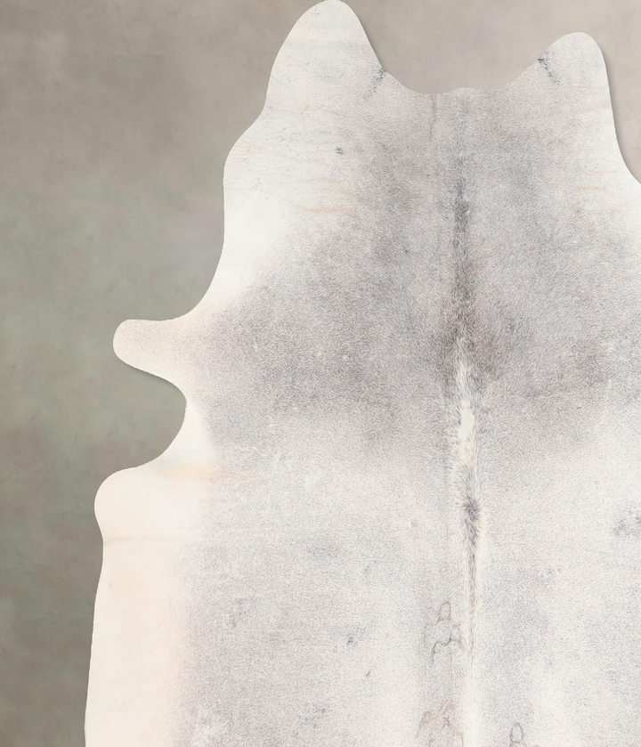 Medium Grey XX-Large Brazilian Cowhide Rug 7'7"H x 7'5"W #A29535 by Hudson Hides