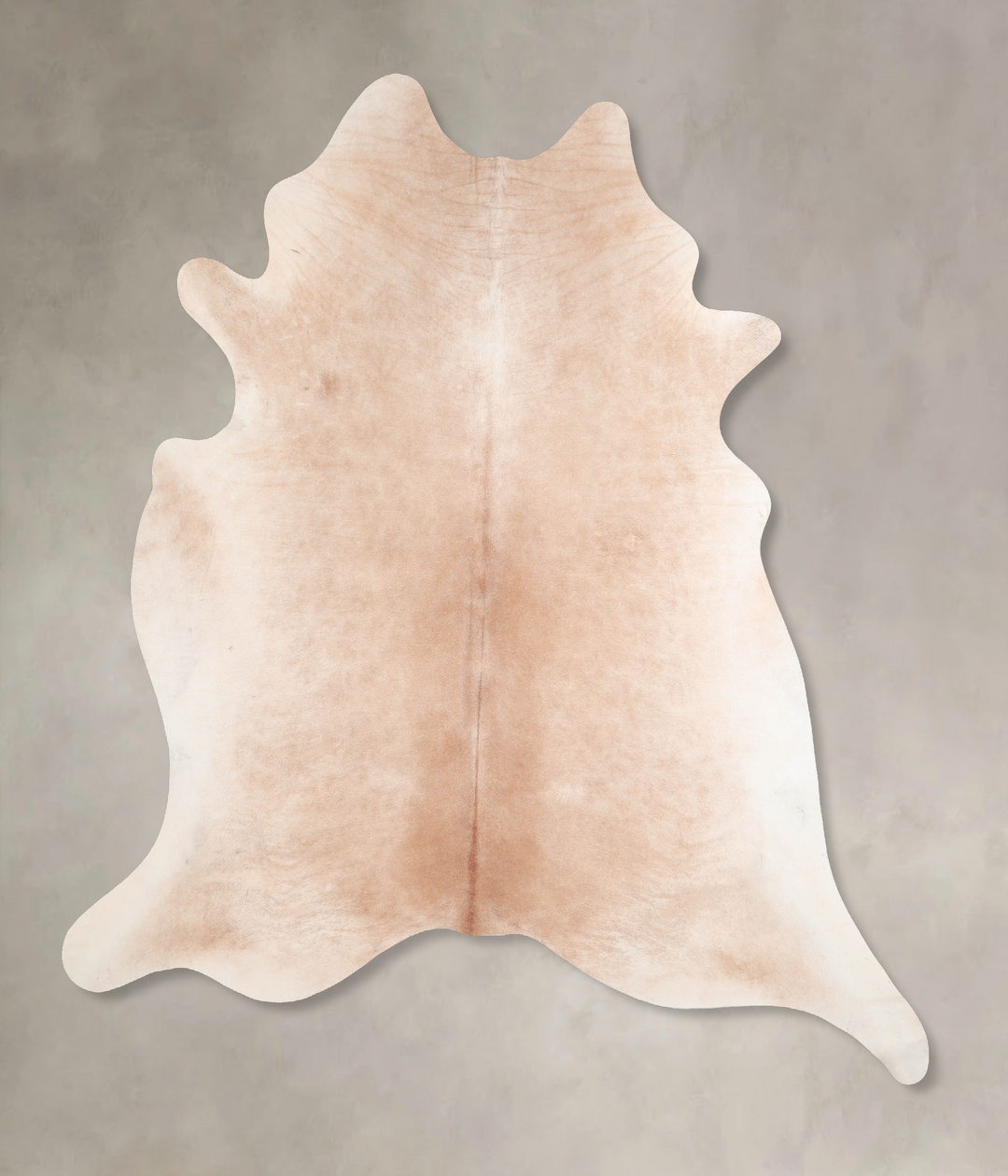 Beige XX-Large Brazilian Cowhide Rug 7'8"H x 6'11"W #A29545 by Hudson 