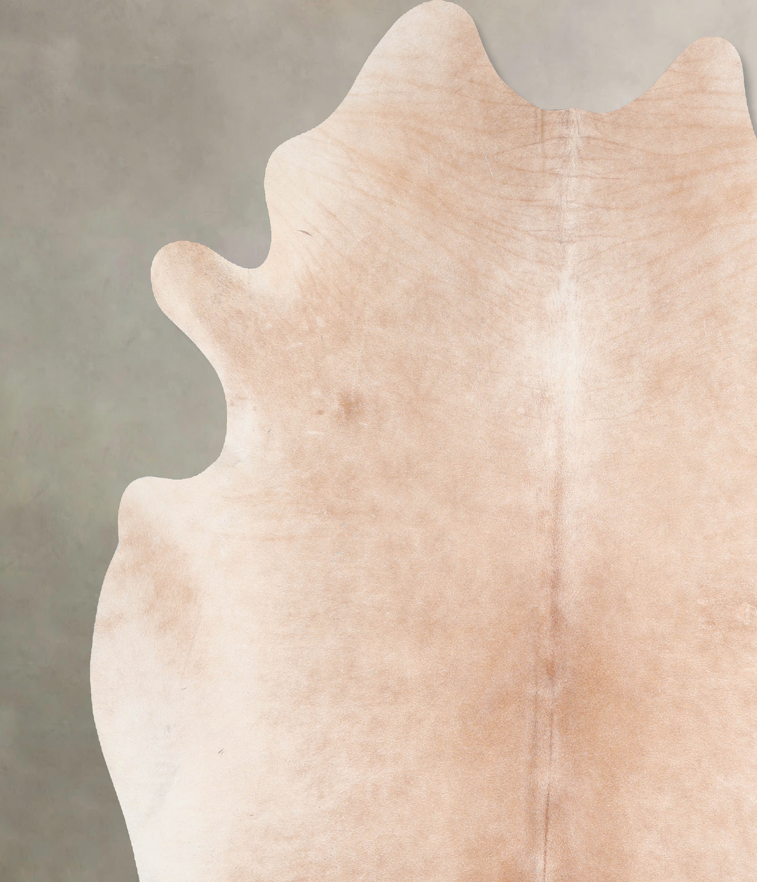 Beige XX-Large Brazilian Cowhide Rug 7'8"H x 6'11"W #A29545 by Hudson 