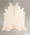 Ivory with Beige XX-Large Brazilian Cowhide Rug 7'7