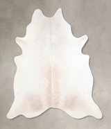 Grey with Beige X-Large Brazilian Cowhide Rug 7'1"H x 6'6"W #A29560 by Hudson Hides