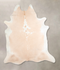 Beige and White XX-Large Brazilian Cowhide Rug 8'1