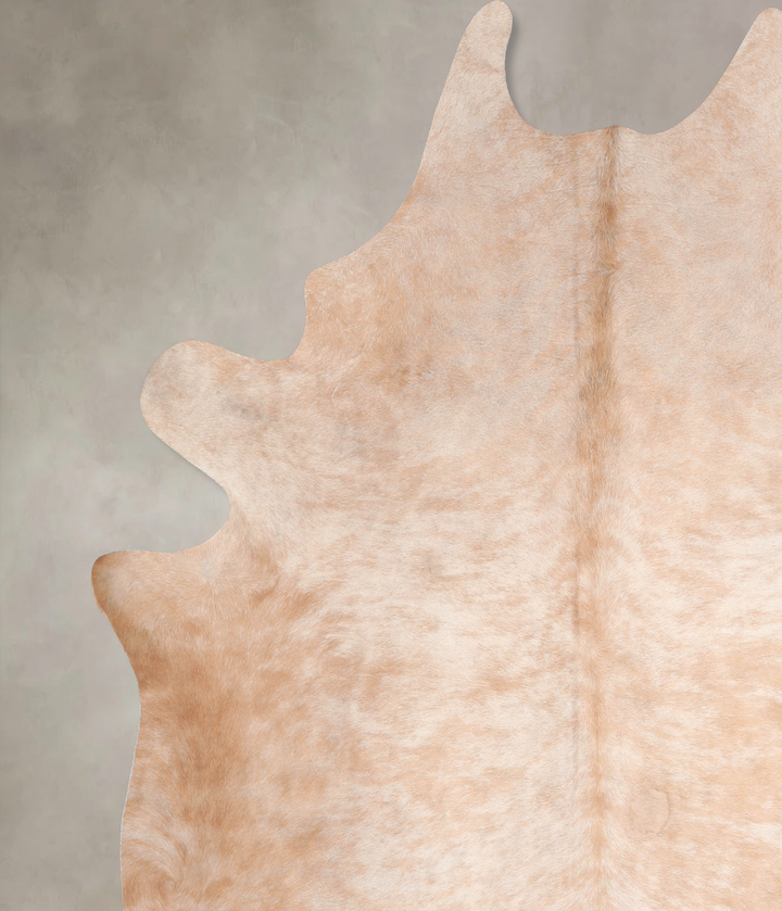 Beige XX-Large Brazilian Cowhide Rug 8'1"H x 7'6"W #A29595 by Hudson Hides