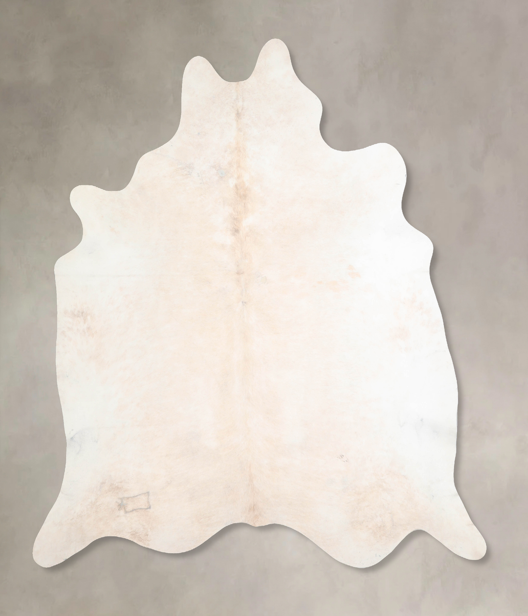 Ivory with Beige XX-Large Brazilian Cowhide Rug 7'8"H x 7'0"W #A29606 