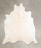 Ivory with Beige XX-Large Brazilian Cowhide Rug 7'8