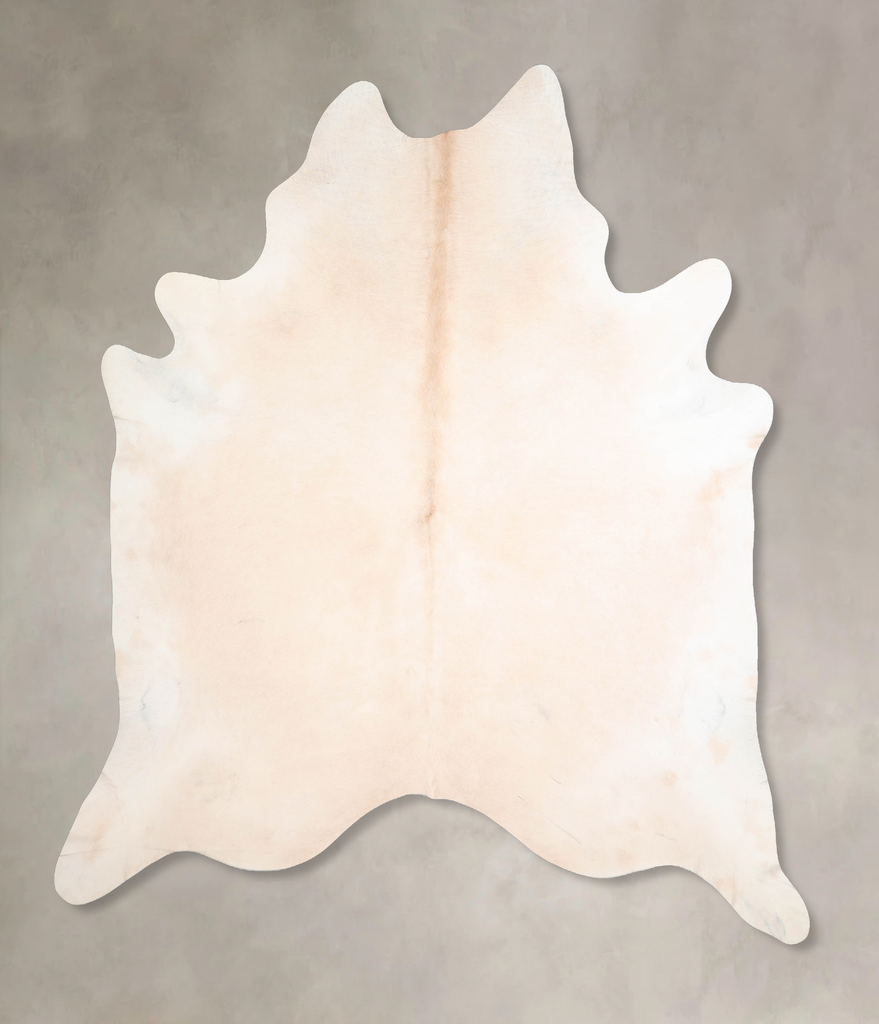 Beige XX-Large Brazilian Cowhide Rug 8'2"H x 7'1"W #A29638 by Hudson Hides