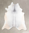Medium Grey XX-Large Brazilian Cowhide Rug 7'3"H x 7'0"W #A29639 by Hudson Hides