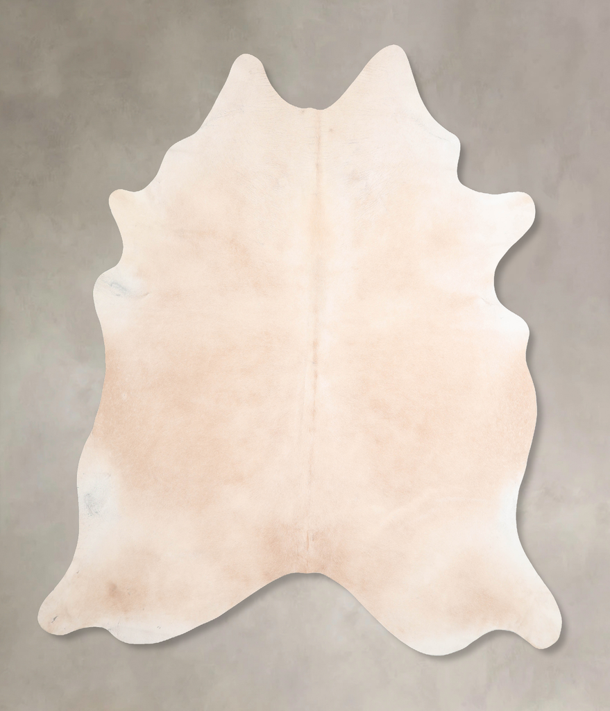 Beige XX-Large Brazilian Cowhide Rug 7'9"H x 6'11"W #A29650 by Hudson Hides