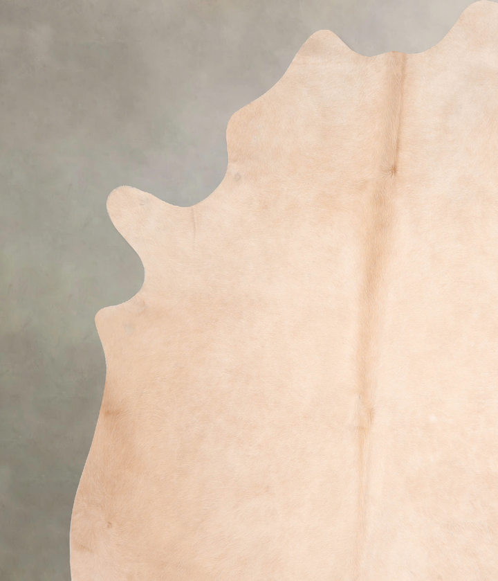 Beige XX-Large Brazilian Cowhide Rug 7'9"H x 6'11"W #A29654 by Hudson Hides