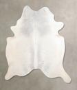 Light Grey X-Large Brazilian Cowhide Rug 7'7"H x 6'7"W #A29670 by Hudson Hides