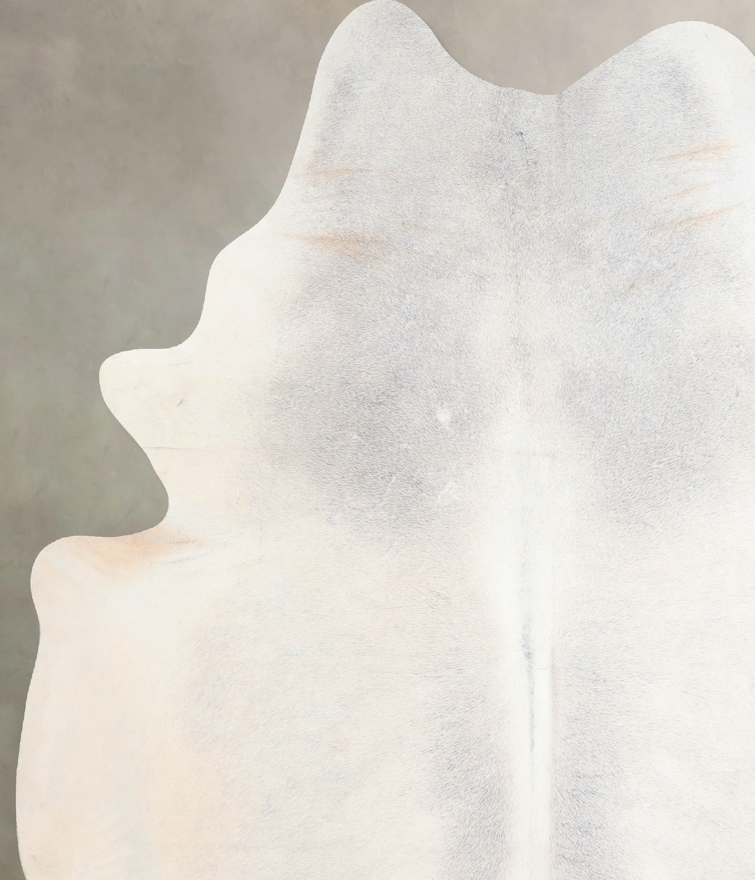 Light Grey X-Large Brazilian Cowhide Rug 7'7"H x 6'7"W #A29670 by Huds