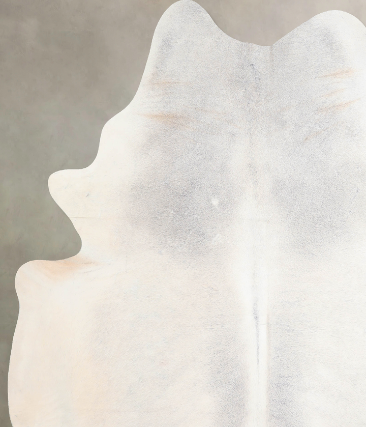 Light Grey X-Large Brazilian Cowhide Rug 7'7"H x 6'7"W #A29670 by Hudson Hides