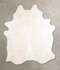 Beige and White X-Large Brazilian Cowhide Rug 7'4