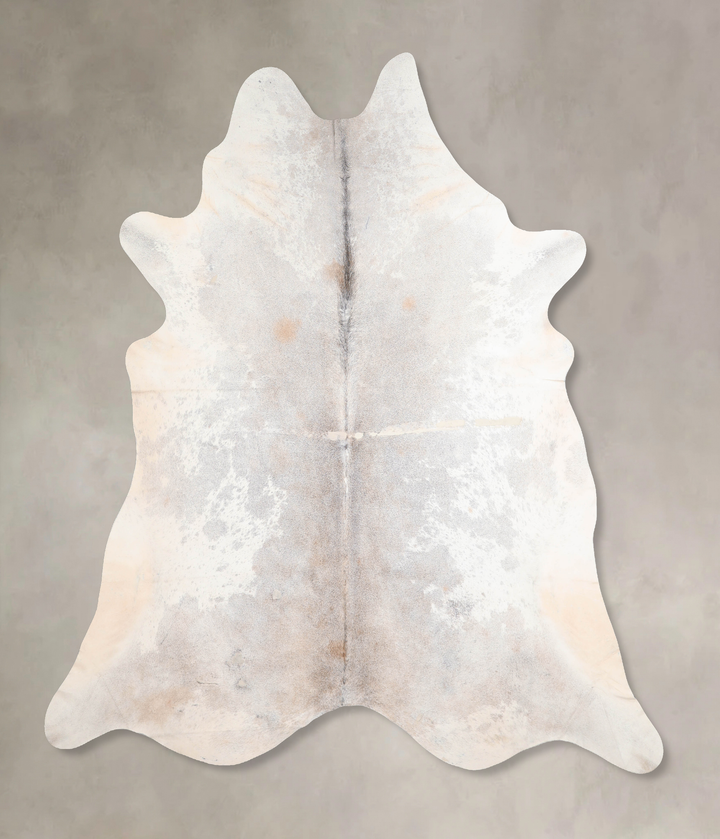 Grey with Beige XX-Large Brazilian Cowhide Rug 7'10"H x 7'3"W #A29687 by Hudson Hides