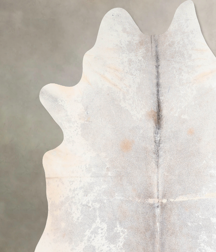 Grey with Beige XX-Large Brazilian Cowhide Rug 7'10"H x 7'3"W #A29687 by Hudson Hides