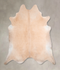 Beige XX-Large Brazilian Cowhide Rug 7'11