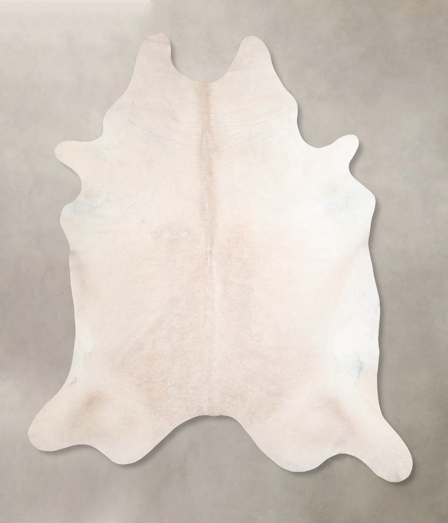 Beige XX-Large Brazilian Cowhide Rug 8'1"H x 6'11"W #A29700 by Hudson Hides