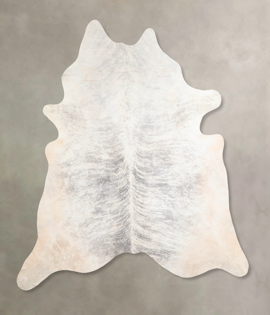 Grey Brindle XX-Large Brazilian Cowhide Rug 7'8"H x 7'1"W #A29721 by Hudson Hides