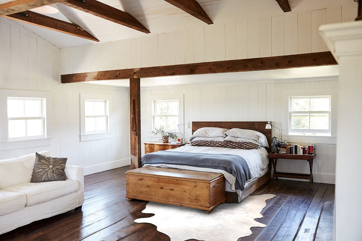 Grey Brindle XX-Large Brazilian Cowhide Rug 7'8"H x 7'1"W #A29721 by Hudson Hides