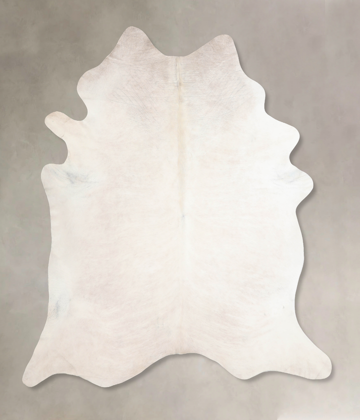 Ivory with Beige XX-Large Brazilian Cowhide Rug 7'8"H x 6'10"W #A29748 by Hudson Hides