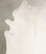 Ivory with Beige XX-Large Brazilian Cowhide Rug 7'8"H x 6'10"W #A29748 by Hudson Hides
