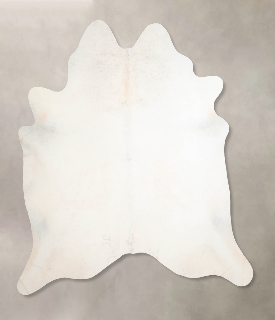 Ivory with Beige XX-Large Brazilian Cowhide Rug 7'4"H x 6'10"W #A29766 by Hudson Hides