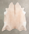 Beige XX-Large Brazilian Cowhide Rug 7'3